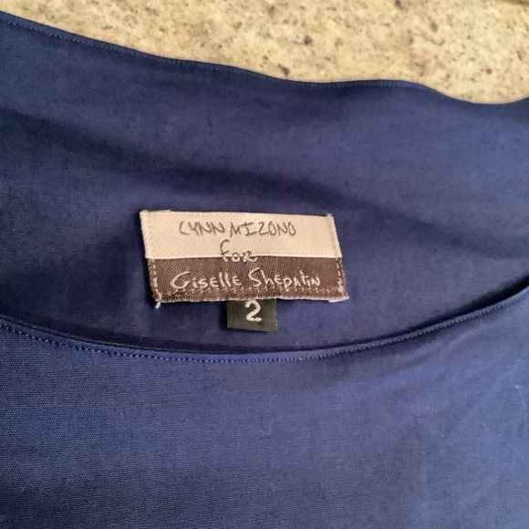 Giselle Shepatin Navy Blue Women's Dress Size 2 (Medium) Lagenlook - Picture 6 of 9